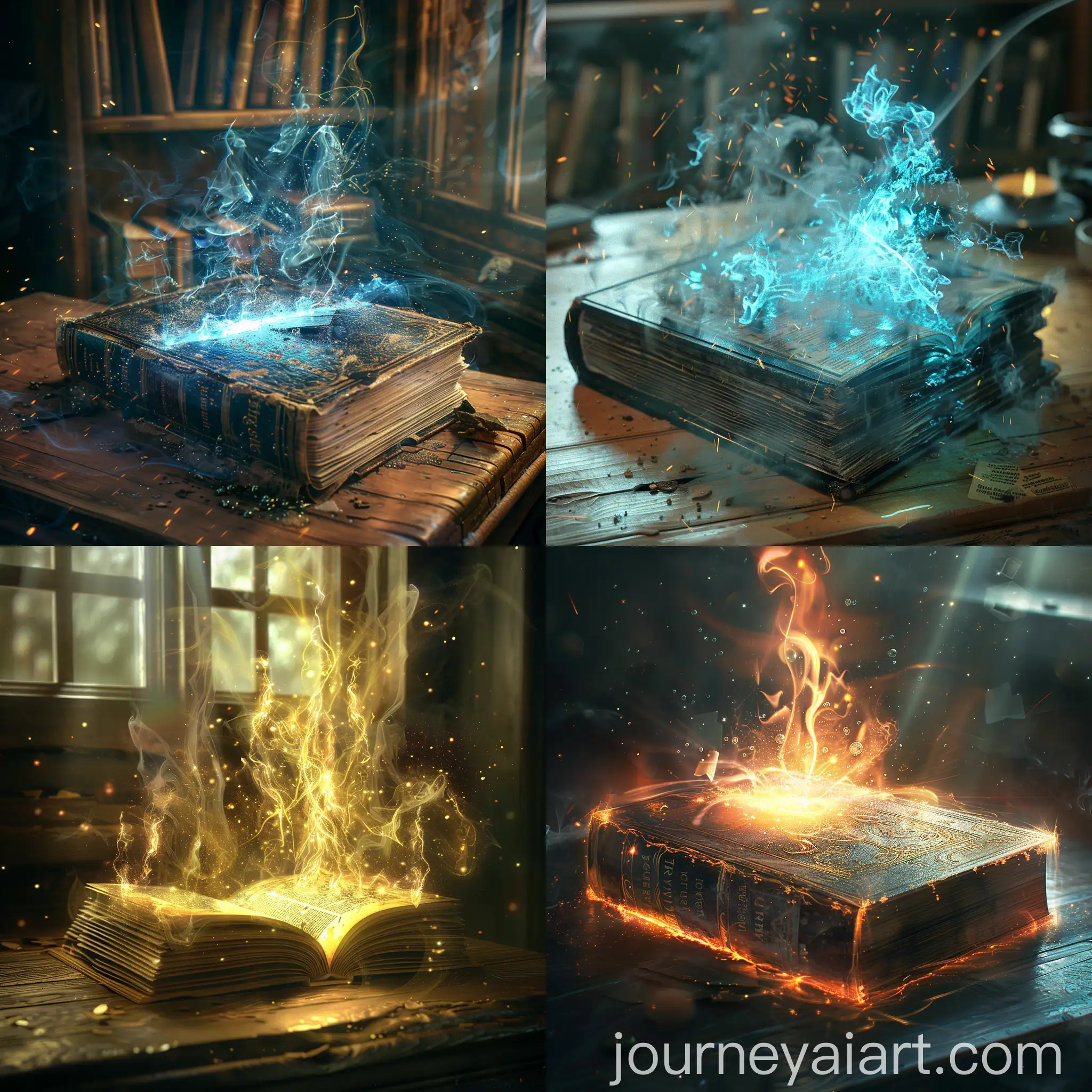 Photorealistic-3D-Cover-of-The-Spiritss-Book-by-Allan-Kardec-with-Ethereal-Sunrays