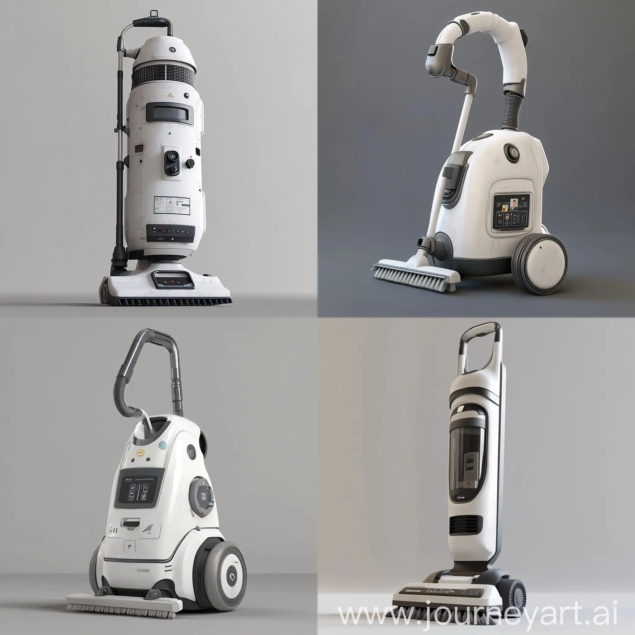 Industrial-Vacuum-Cleaner-Cylindrical-Design-Metal-Construction