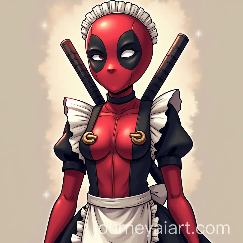 Deadpool-Cosplaying-as-Anime-Maid