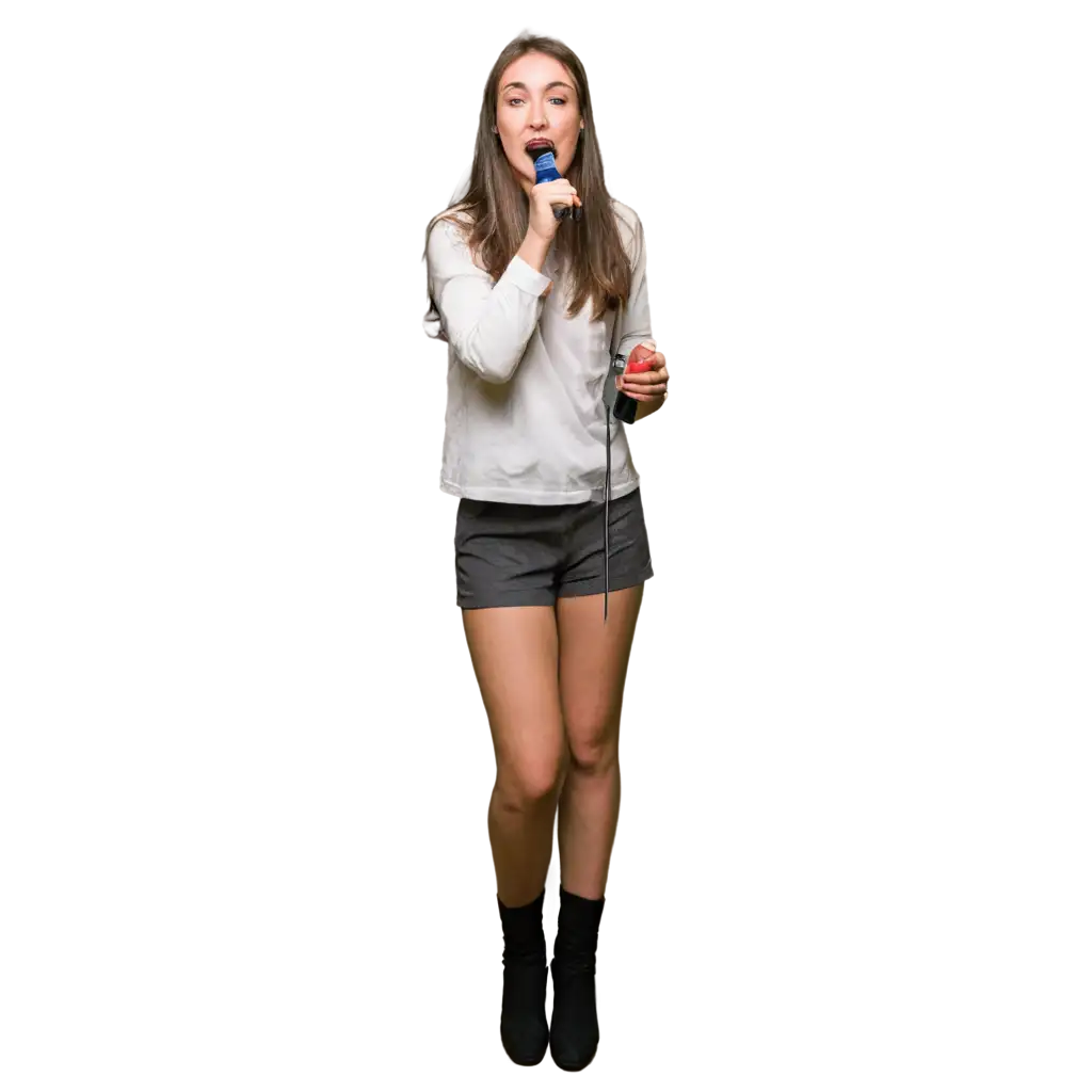 Young-Person-Singing-Karaoke-in-a-Bar-PNG-Image