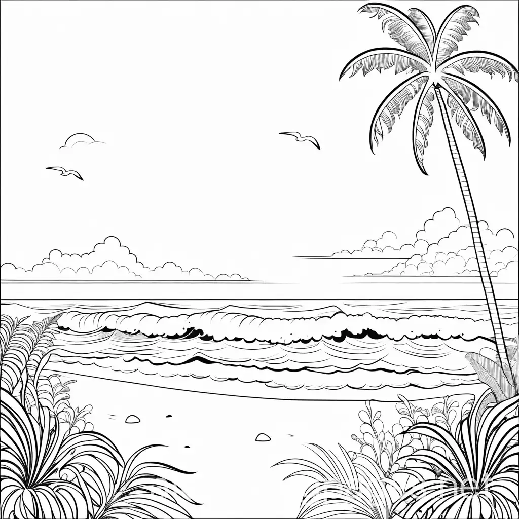 Simple-Beach-Scene-Coloring-Page-for-Children