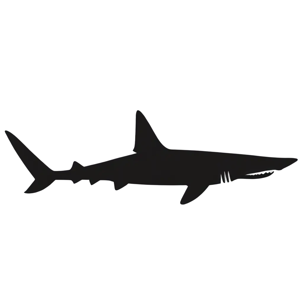Shark-Silhouette-PNG-Perfect-for-HighQuality-Graphics-and-Design-Projects