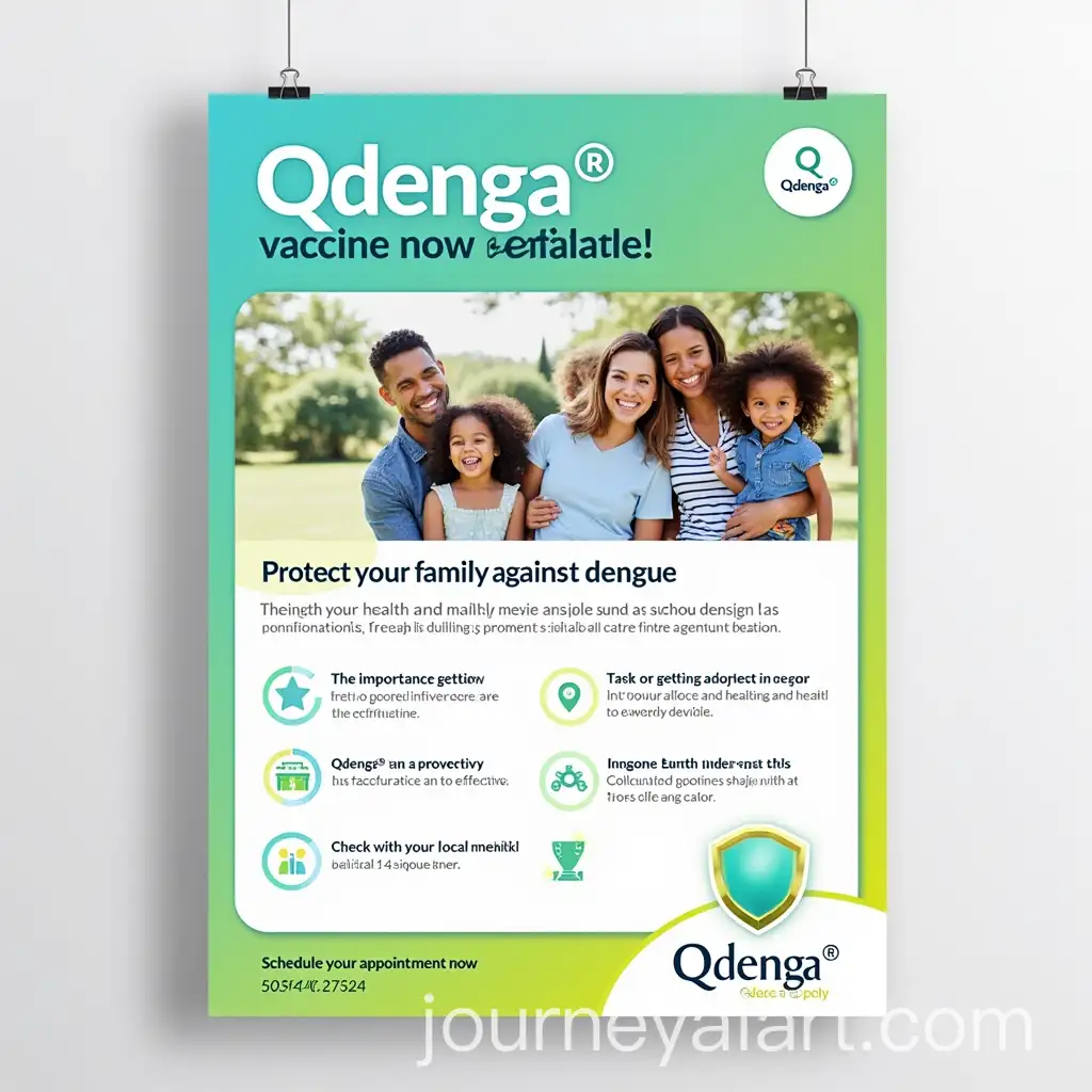 Qdenga-Vaccine-Advertising-Poster-Health-Protection-Against-Dengue