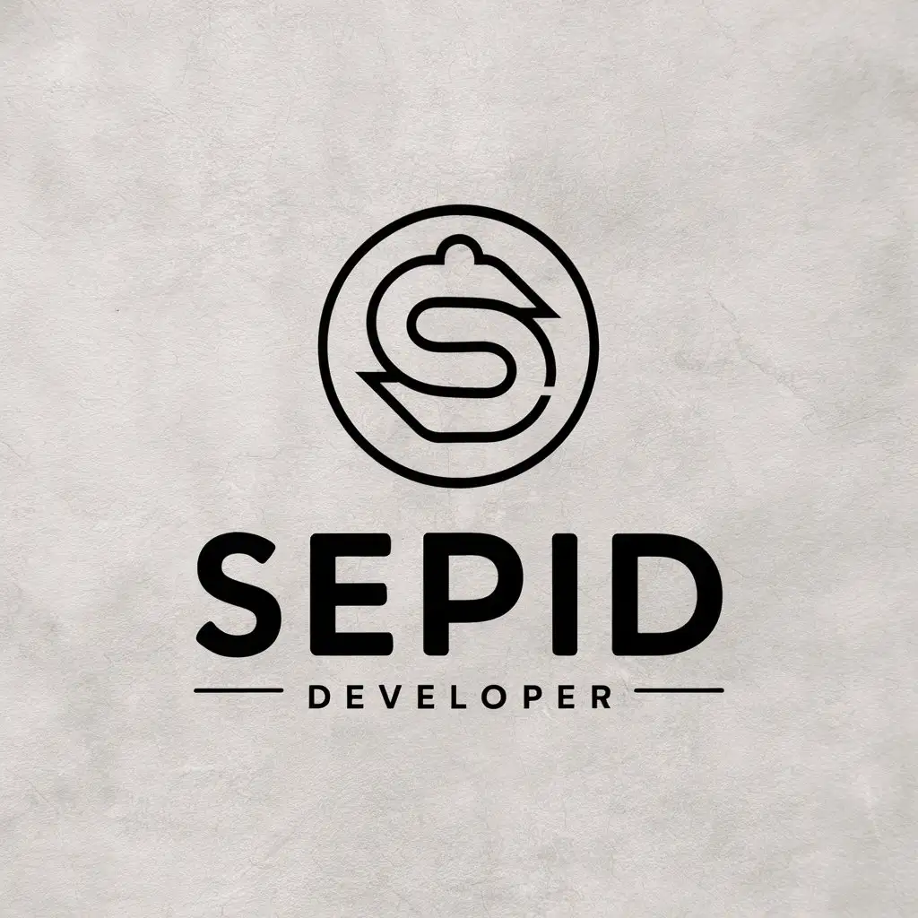 LOGO Design For Sepid Vector Web Developer Theme in Moderate Style