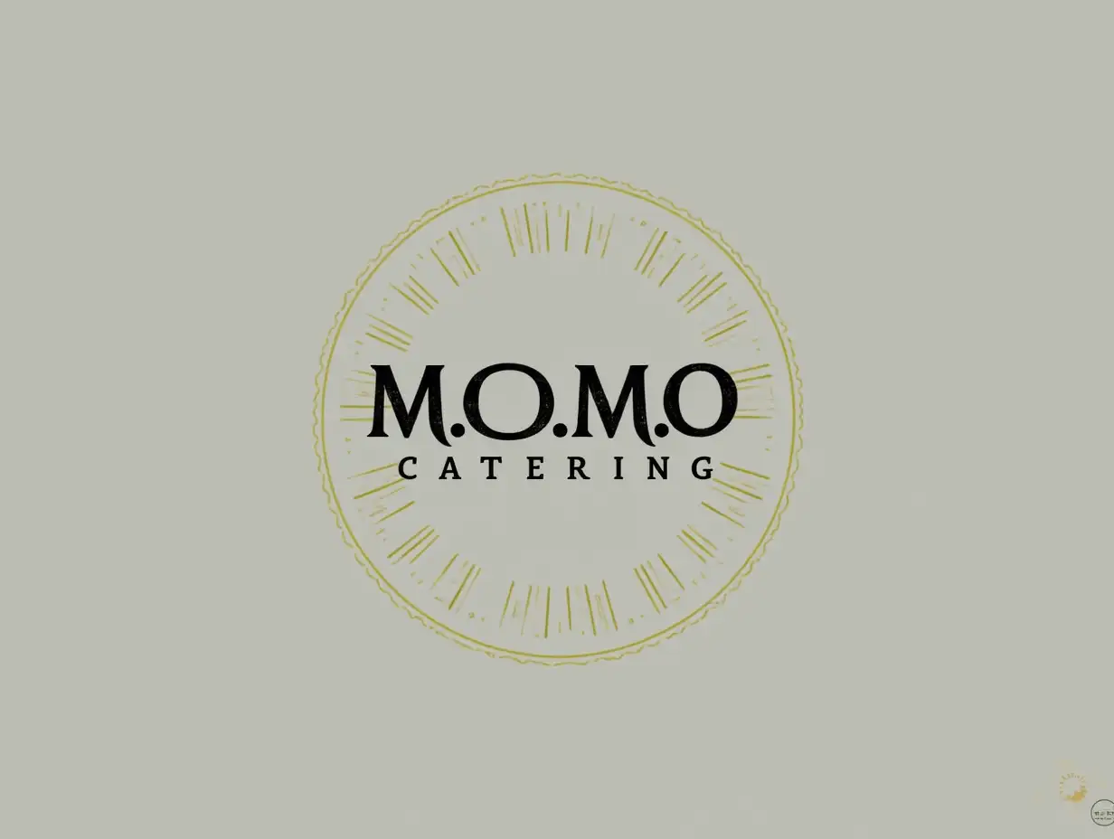 I need a logo for catering with this name  M.O.M.O Catering