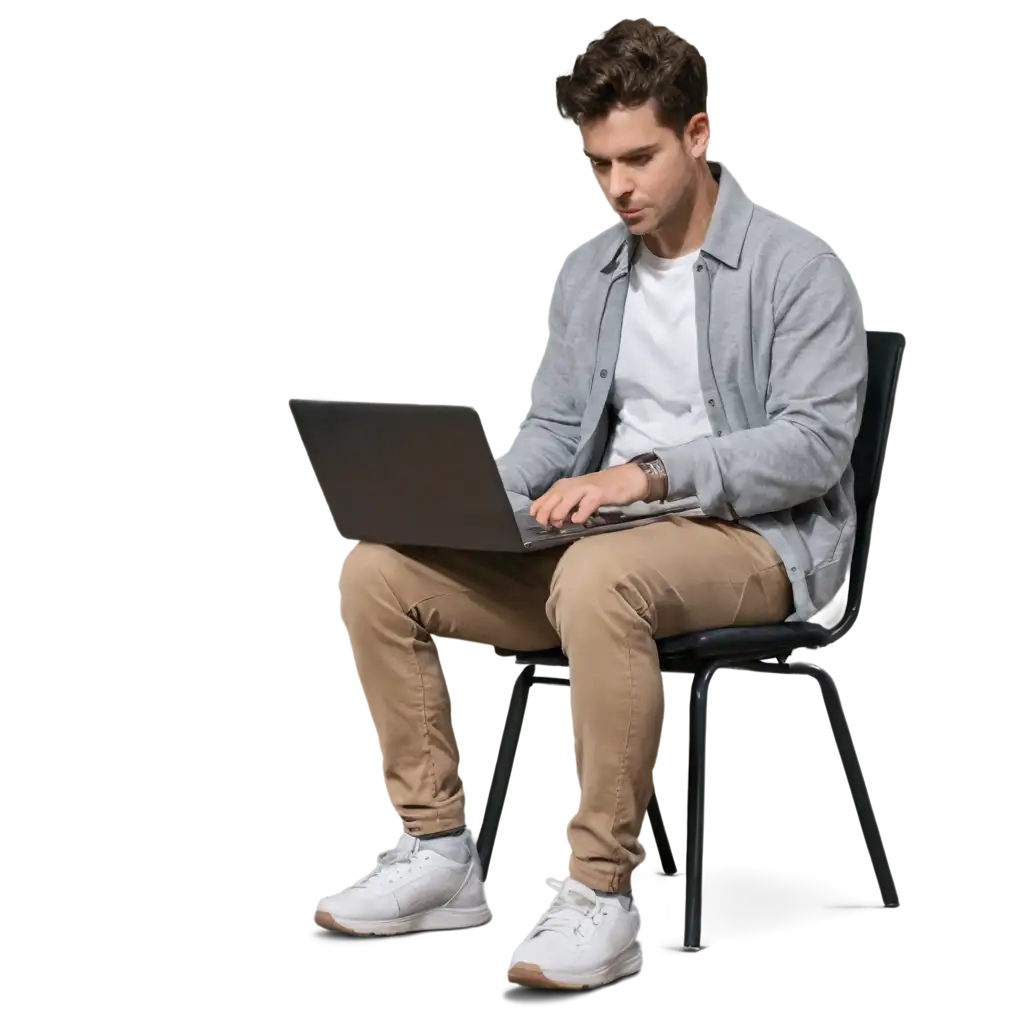 Man-Typing-on-a-Laptop-PNG-Image-for-Work-or-Office-Settings