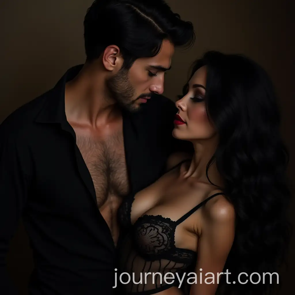 Dark-Seduction-in-a-NeoGothic-Salon-A-Couples-Intense-Connection