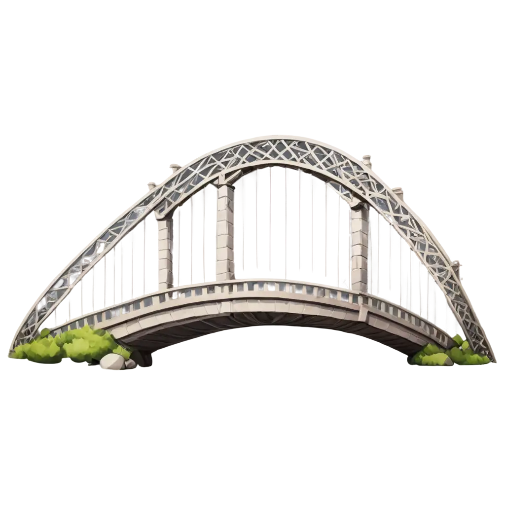 Cartoon-Bridge-2D-PNG-Image-Whimsical-Illustration-for-Creative-Projects