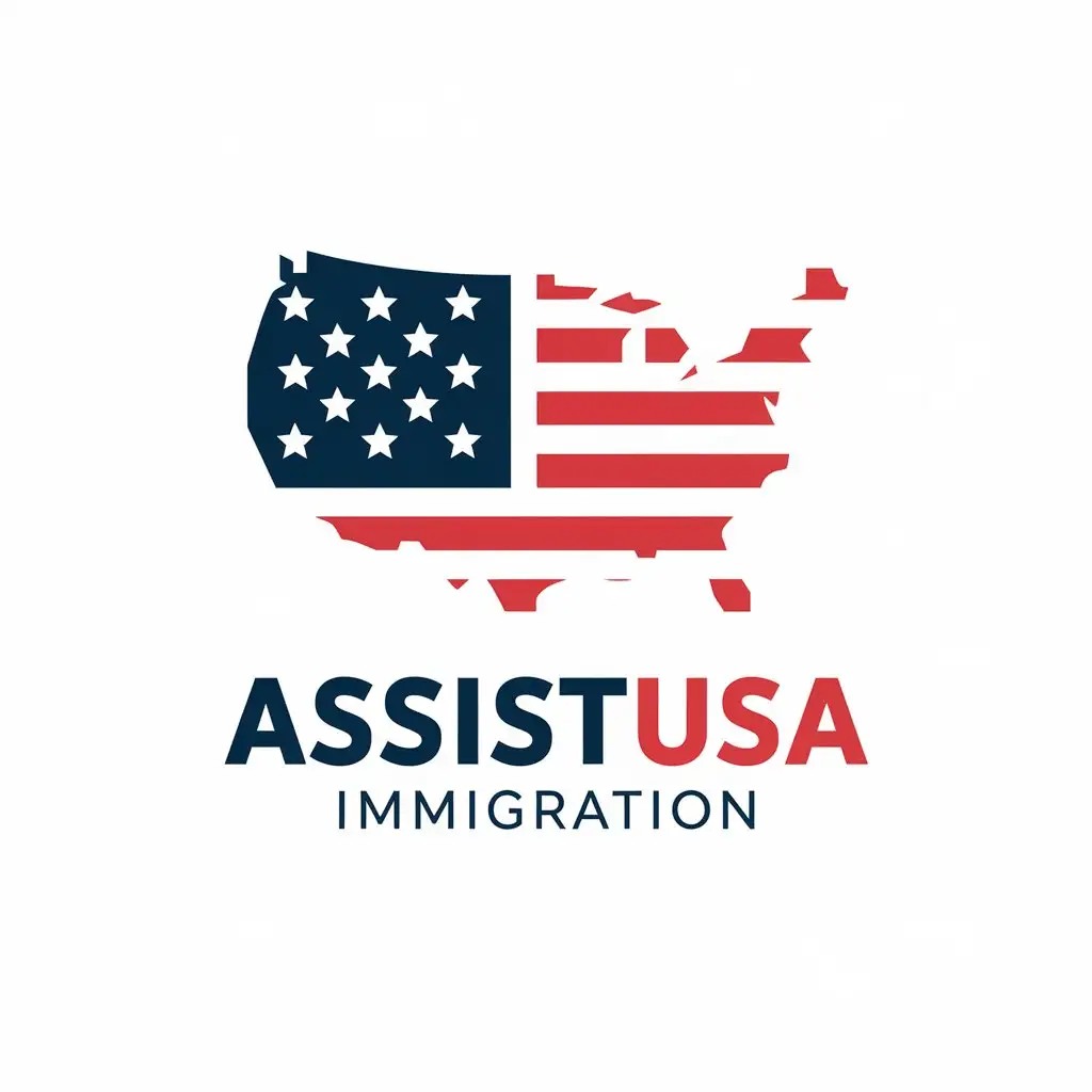 LOGO-Design-for-Assist-USA-Immigration-USA-Theme-in-Moderate-Blue-Travel-Industry