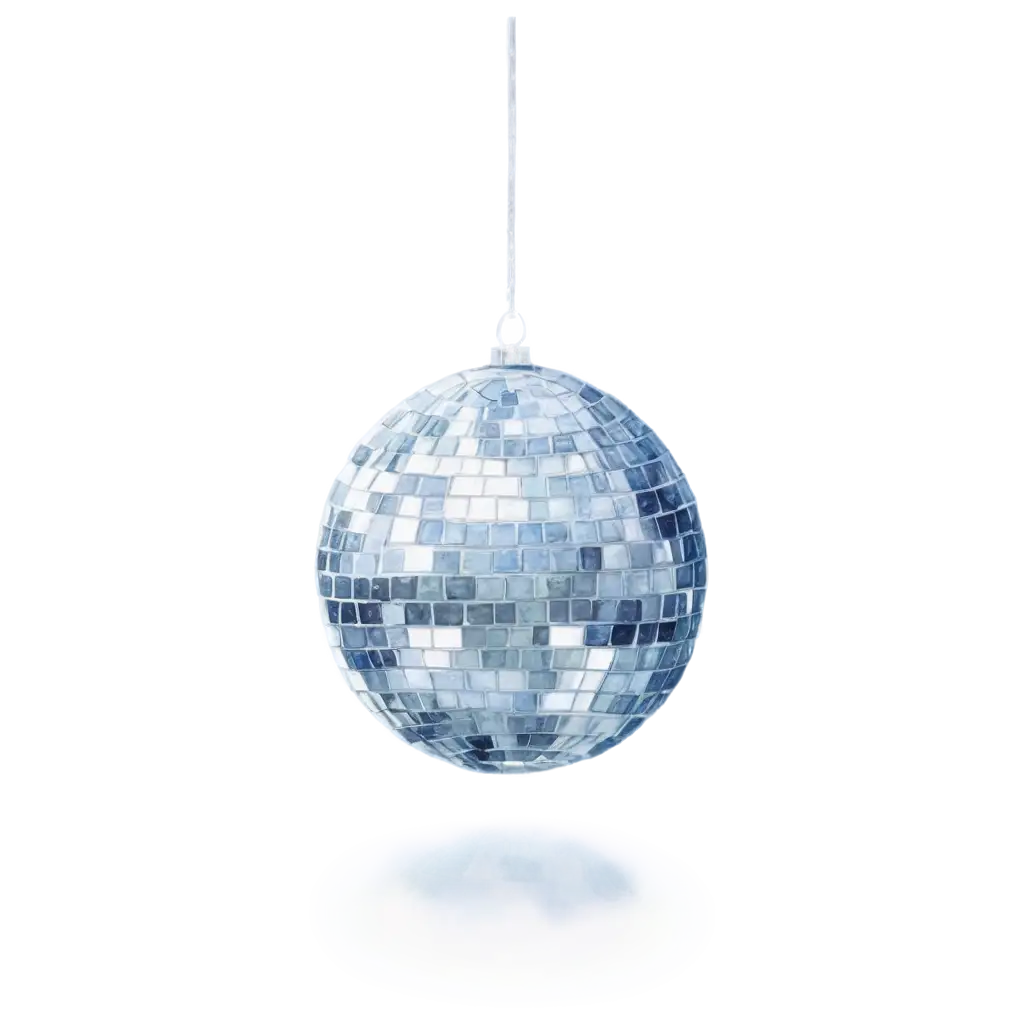 Watercolor-Silver-Sparkle-Disco-Ball-PNG-A-Stunning-Visual-for-Every-Occasion