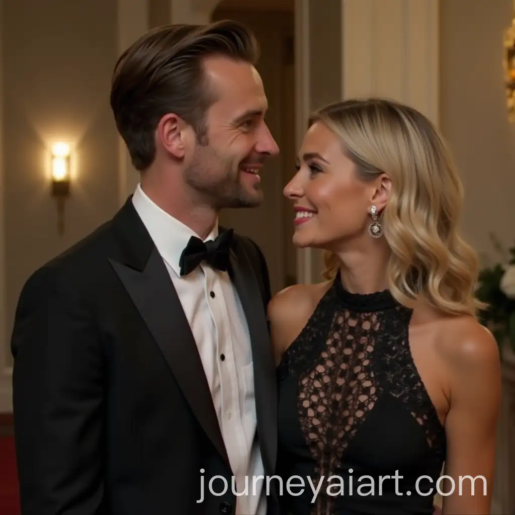 Charming-Butler-Attending-to-His-Girlfriend-in-a-Cozy-Setting