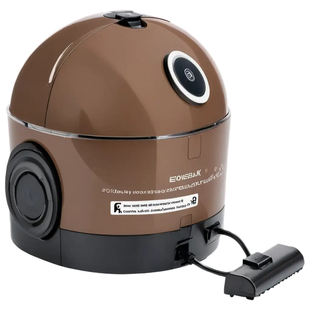 Robot-Vacuum-Cleaner-with-Brown-Top-Hat-PNG-Image-HighQuality-Transparent-Design-for-Versatile-Use