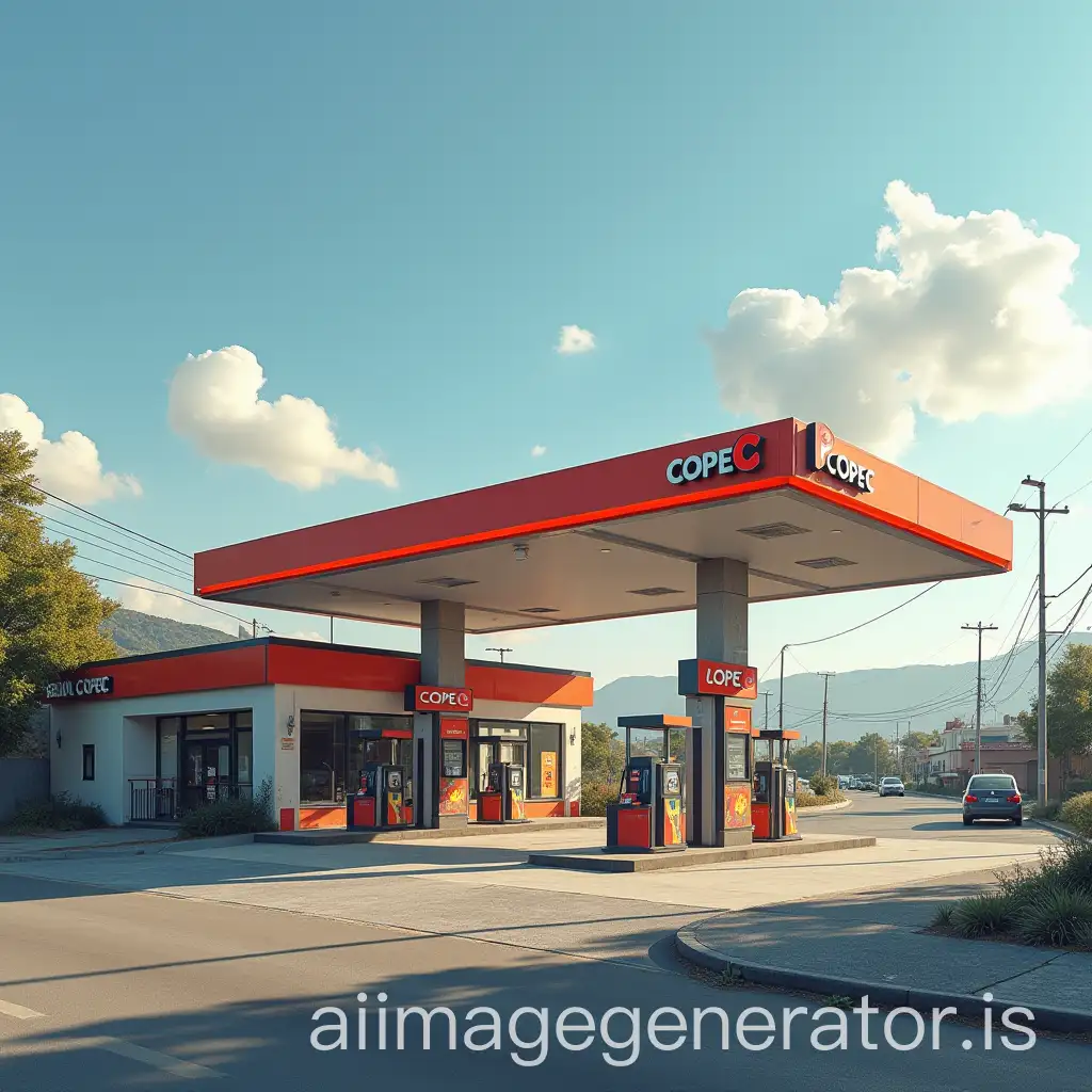 Copec-Gas-Station-in-RemoteGas-Station-Prompt-Expansion-Chilean-City-with-Real-Copec-Logo