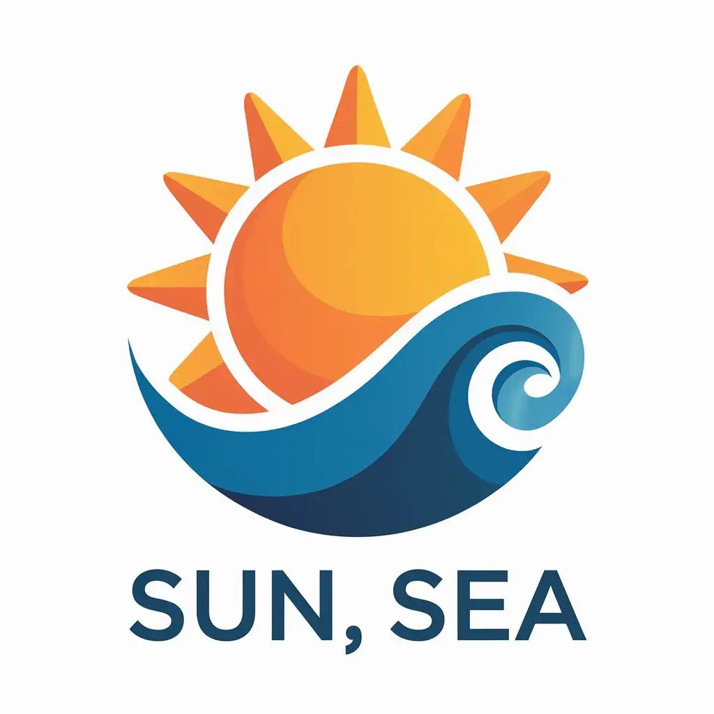 LOGO-Design-For-Sun-Sea-Vector-Sun-and-Ocean-Symbol-for-Travel-Industry