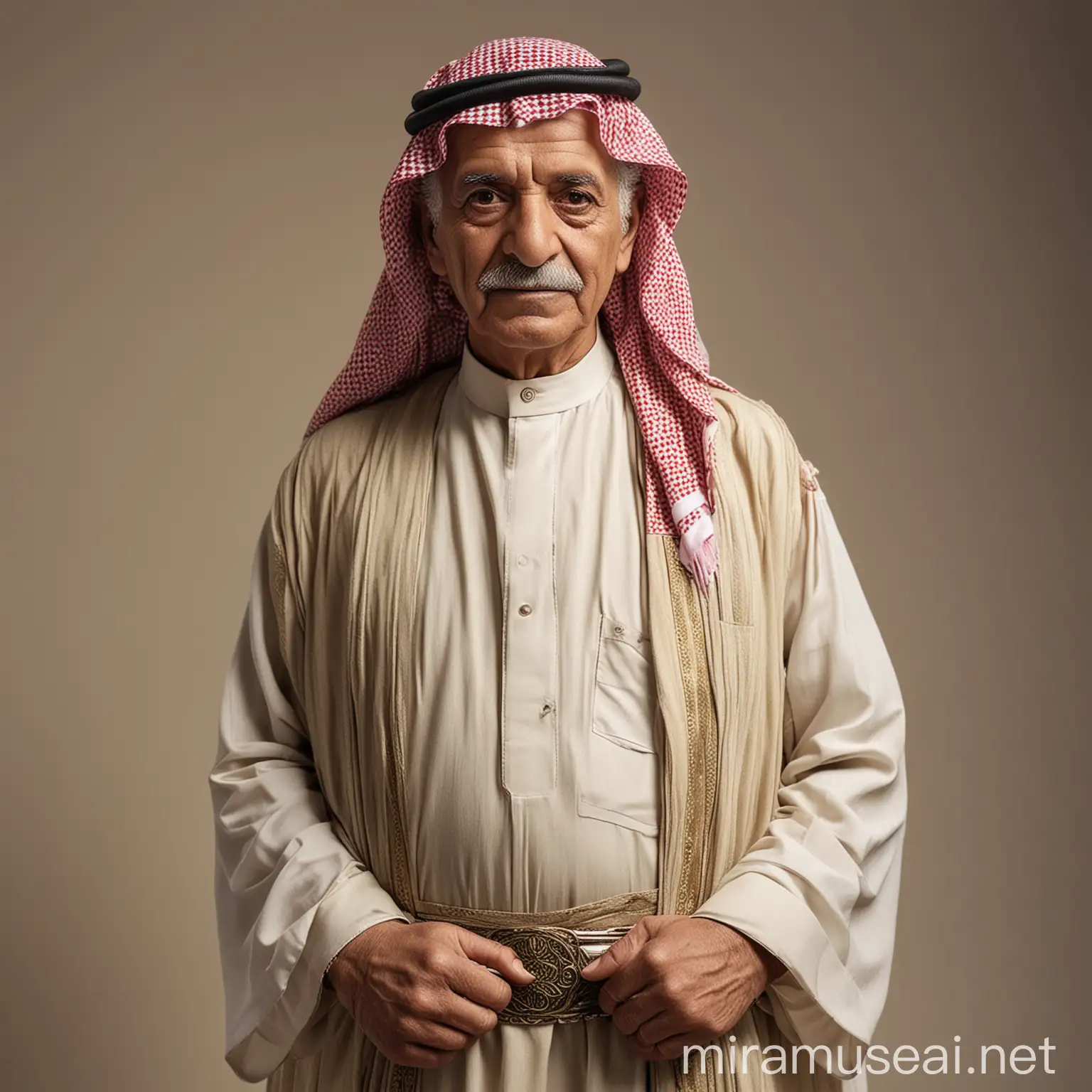 Saudi Arabian Elder in Traditional Saudi Attire