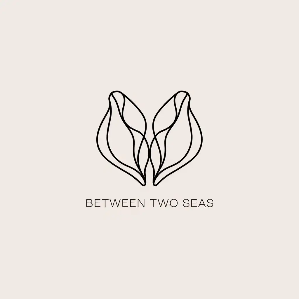 Luxurious Swimwear Brand Logo with Abstract Seashell Designs