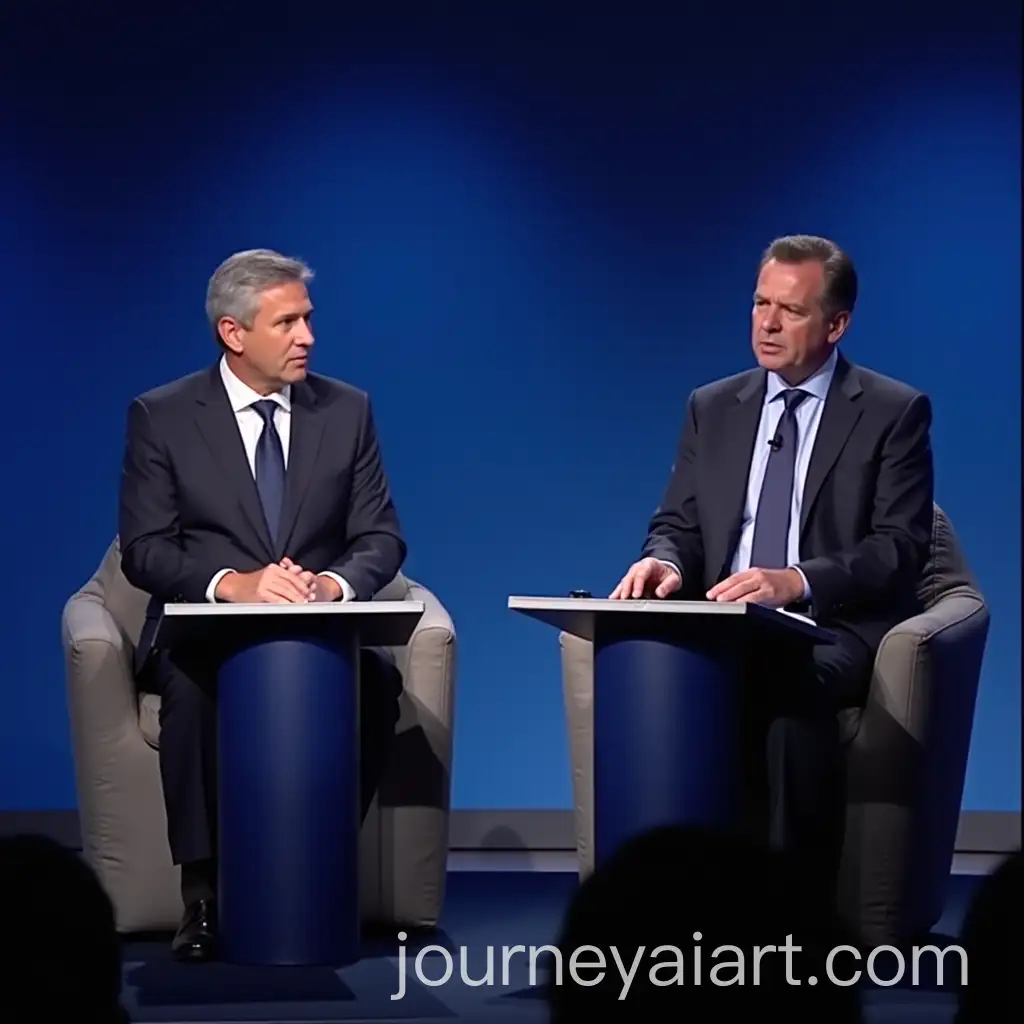 Political-Debate-Sao-Paulo-Brazil-Candidates-Jos-Luiz-Datena-vs-Pablo-Maral-on-Bean-Bags