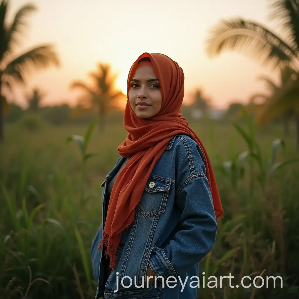 Elegant-Woman-in-Hijab-and-Jeans-Outfit-in-Serene-Natural-Background