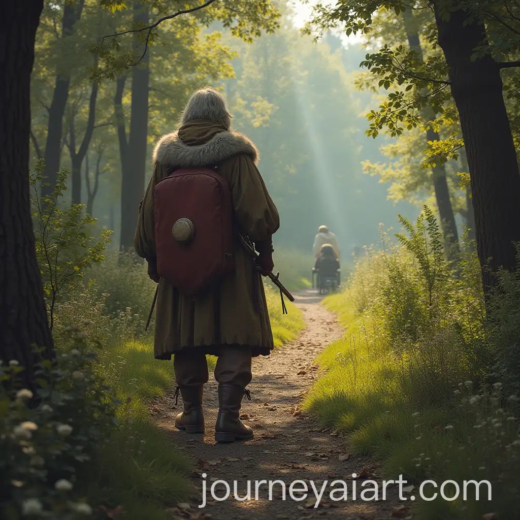 Fantasy-Medieval-Couple-in-Forest-Setting