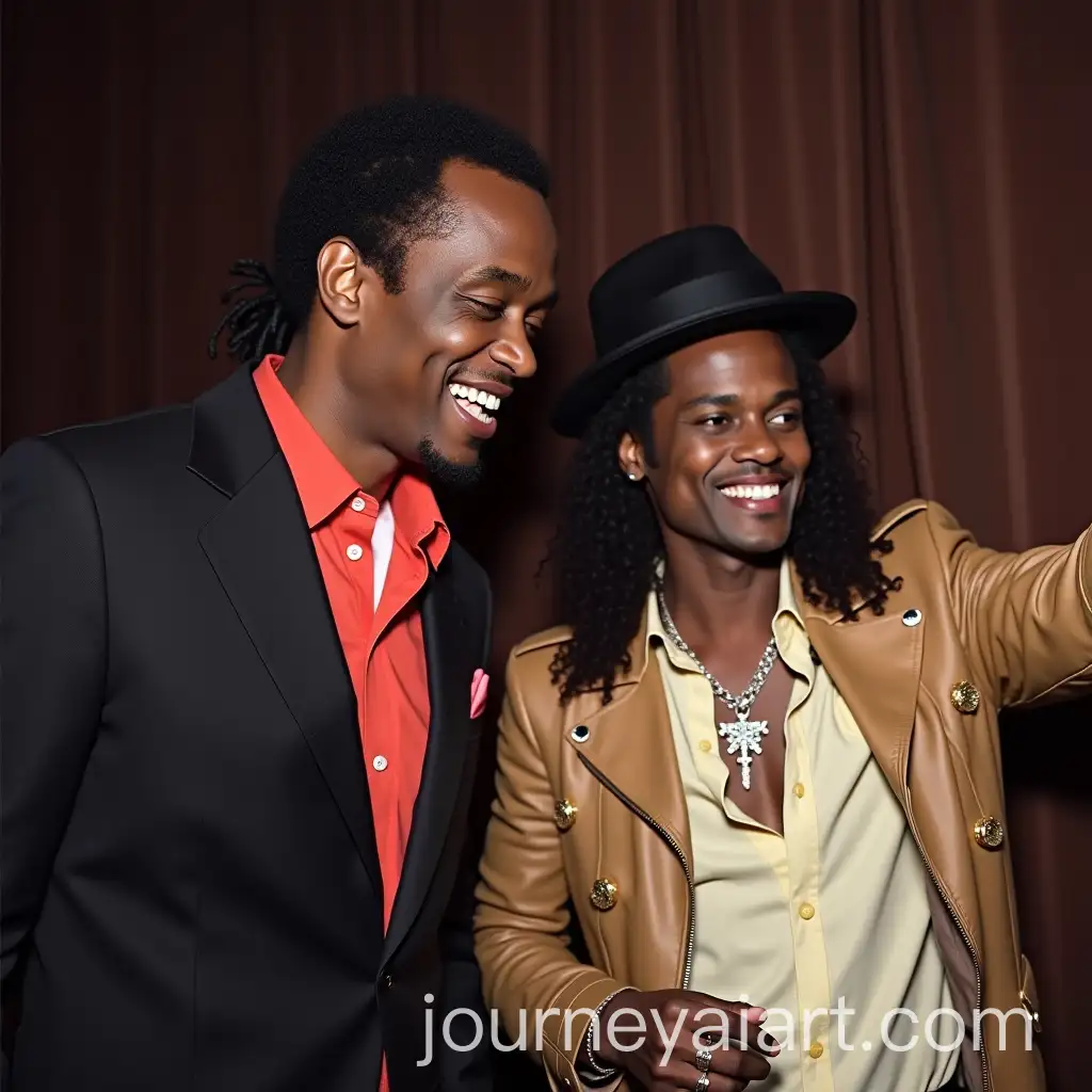 P-Diddy-and-Michael-Jackson-Taking-a-Selfie-Together