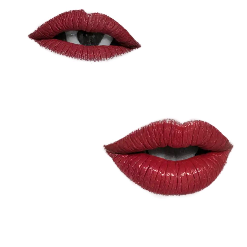 Vibrant-CherryRed-Lips-with-Lipstick-PNG-Image-for-HighQuality-Visual-Content