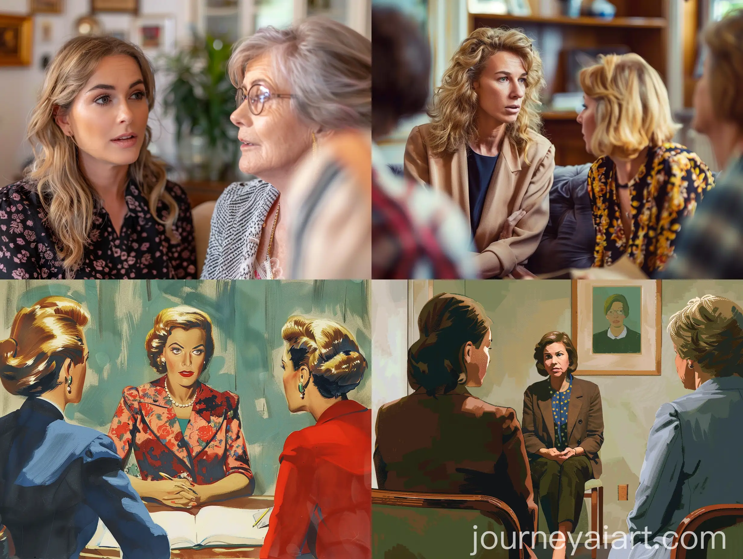 Woman-Visiting-Divorce-Lawyer-with-Mother