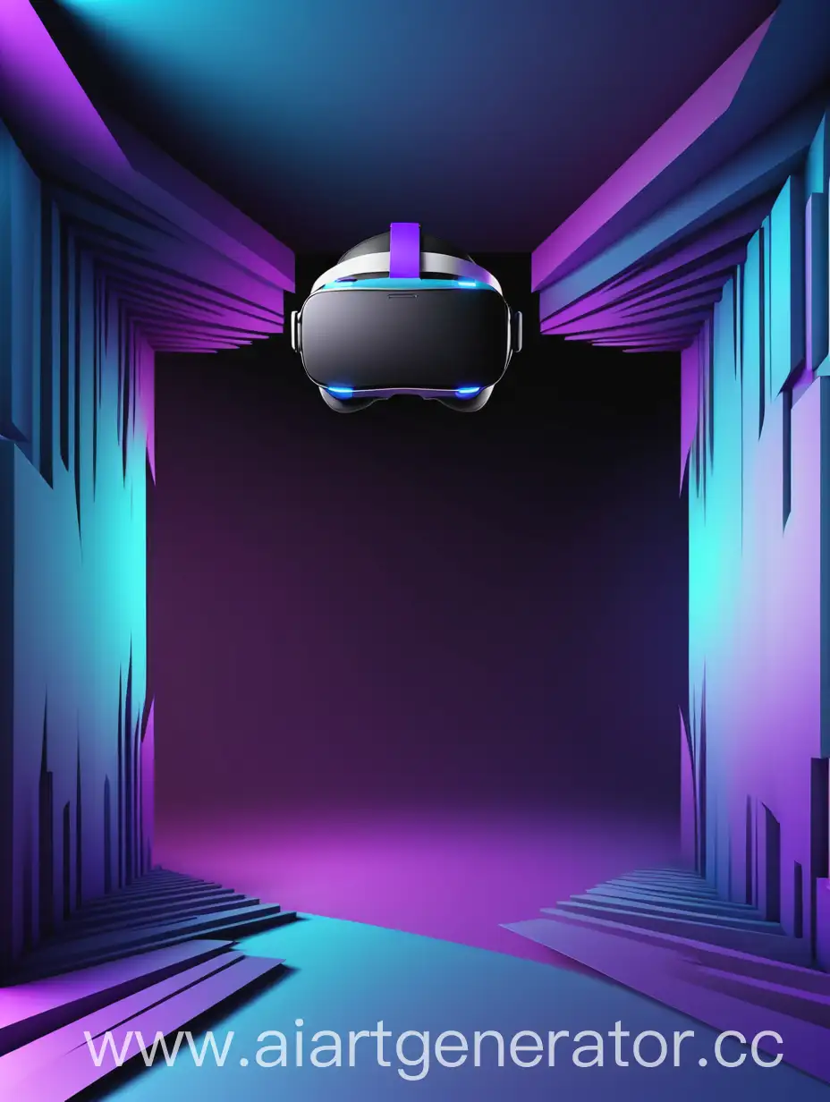 Virtual-Reality-Space-in-Blue-Purple-Tones