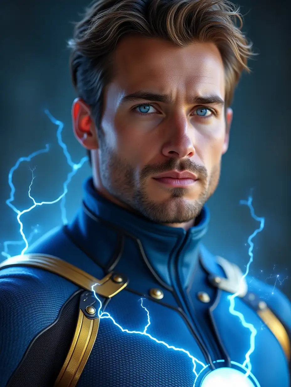 Handsome-29YearOld-Superhero-in-HighTech-Suit-with-Electric-Circuit-Design