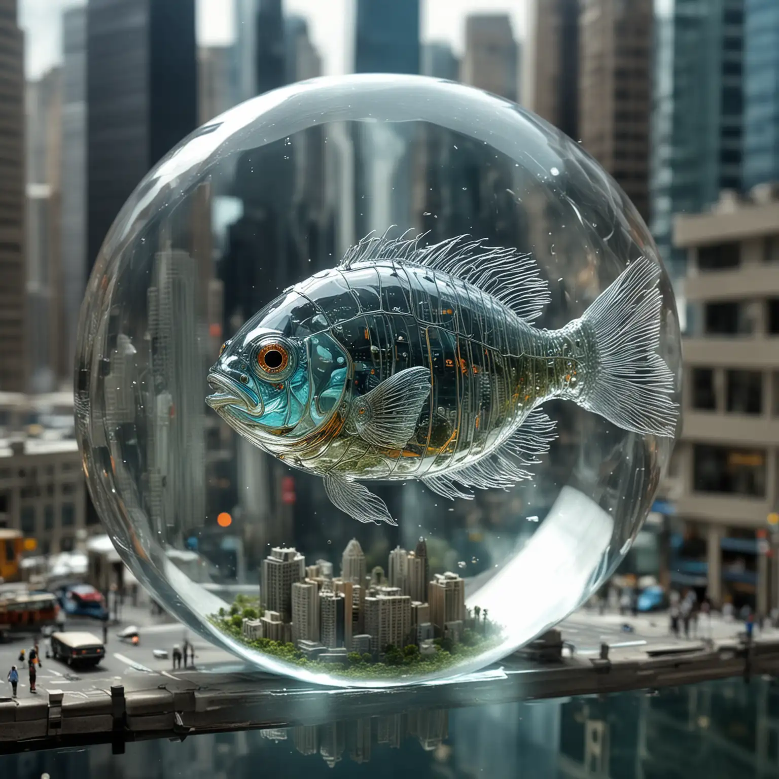 Transparent-Fish-Microcosm-Glass-Megapolis-in-Urbanization