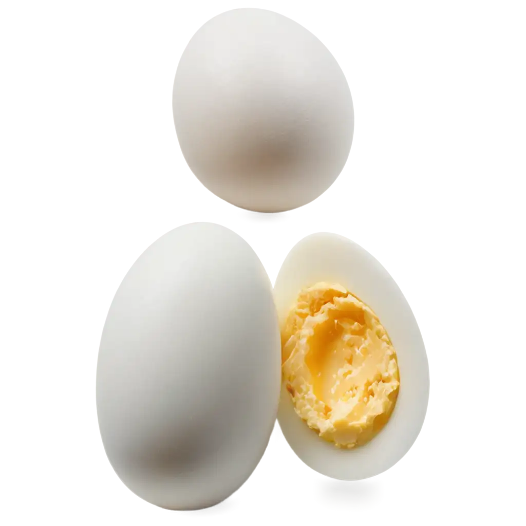 Realistic-and-Digital-PNG-Images-of-HardBoiled-Eggs-Cut-in-Half-HighQuality-Visuals-for-Various-Uses