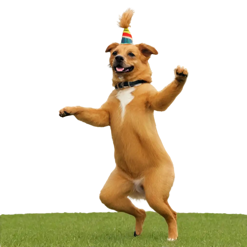 Dog-Dancing-in-a-Park-PNG-Image-HighQuality-Transparent-Artwork-for-Versatile-Use