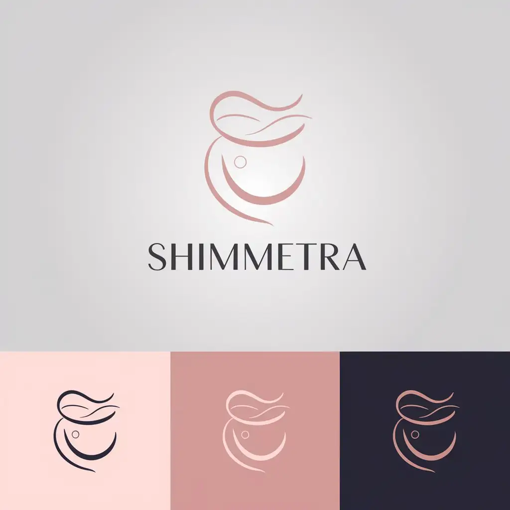 Logo Design for SHIMMETRA Beauty Symbol with Versatile Background Options