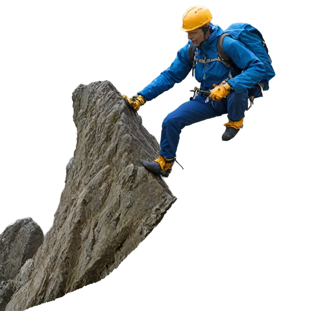 picture of person climbing mountain png