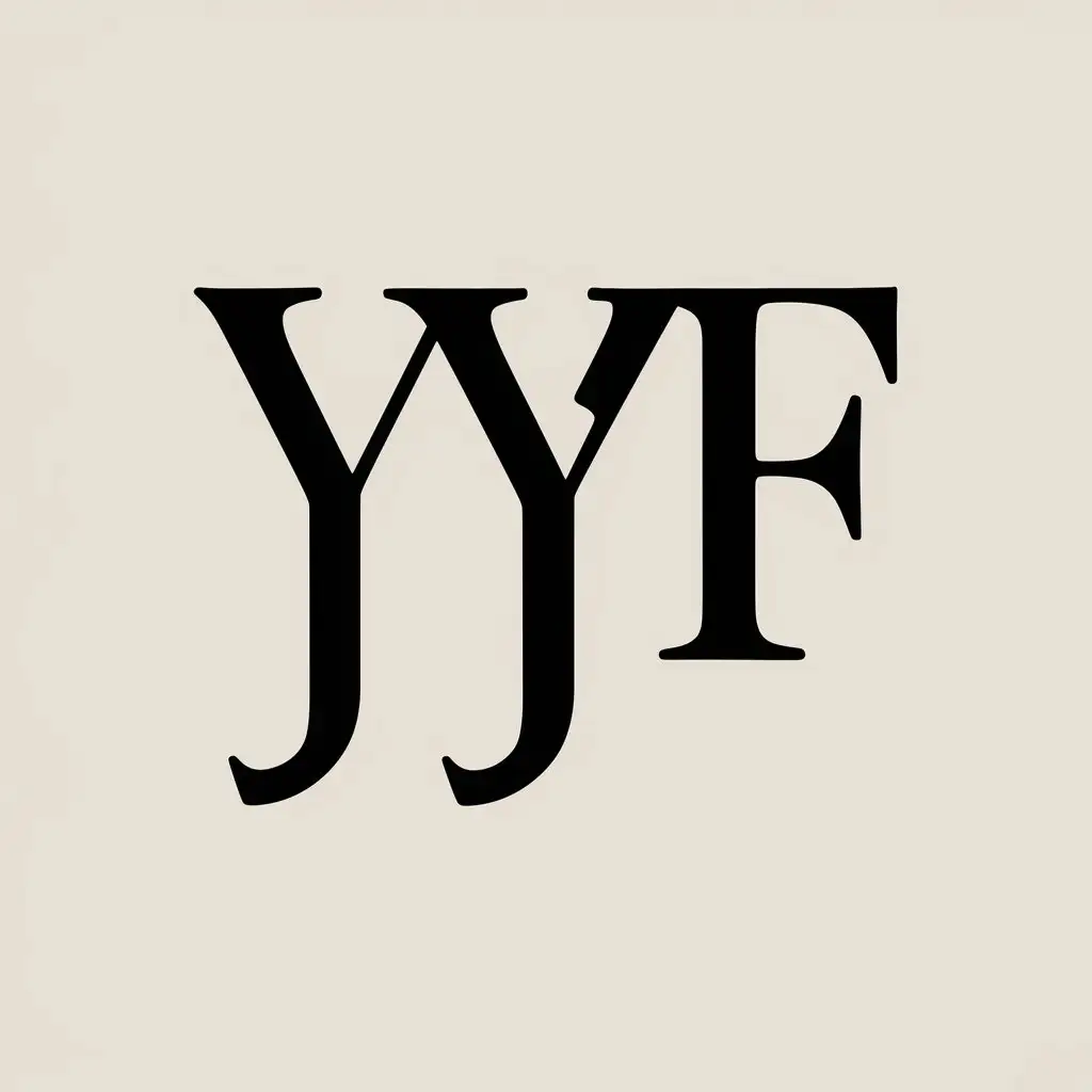 a vector logo design,with the text "YYF", main symbol:artistic,Moderate,clear background