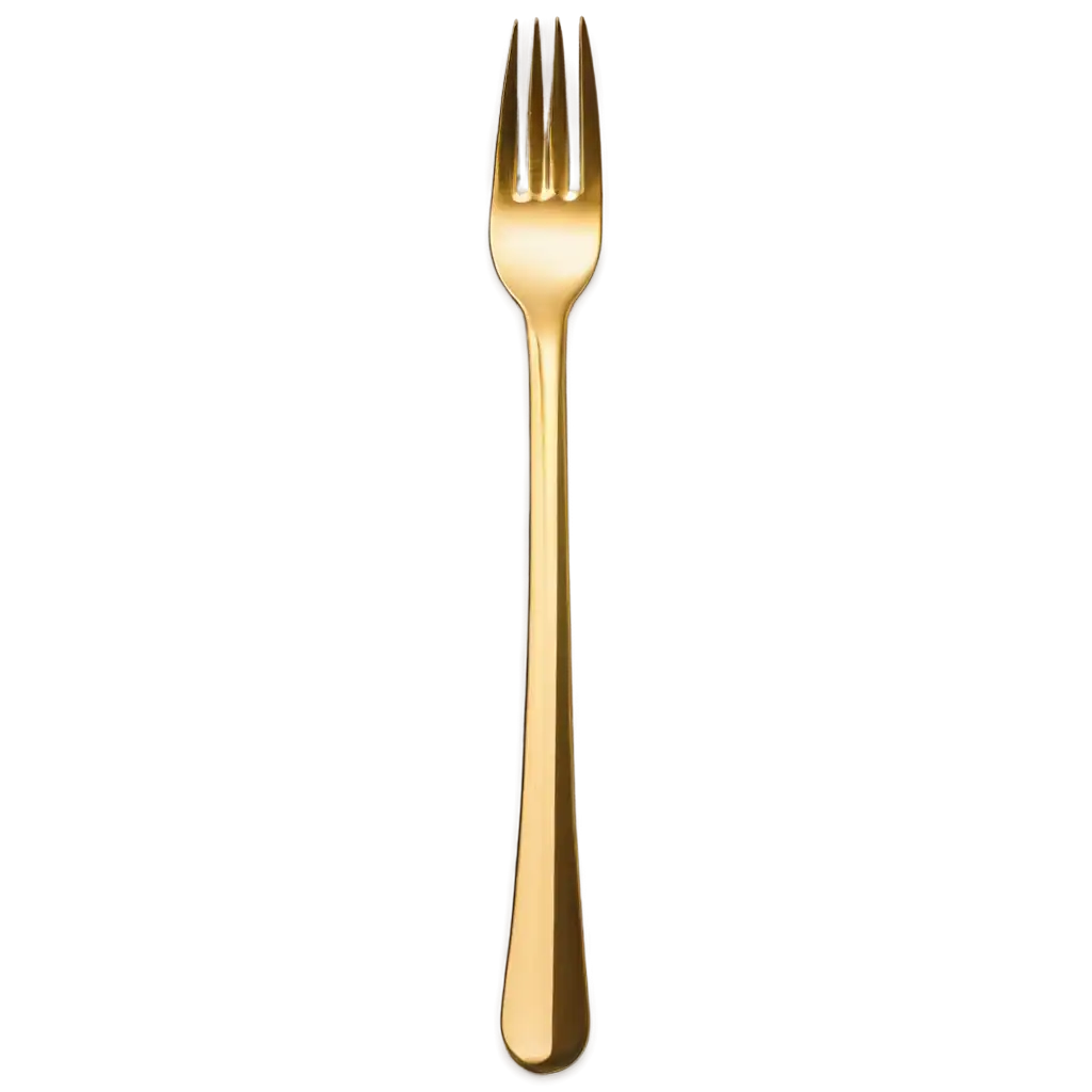 Golden-Fork-PNG-Image-HighQuality-Transparent-Illustration-for-Design-and-Branding