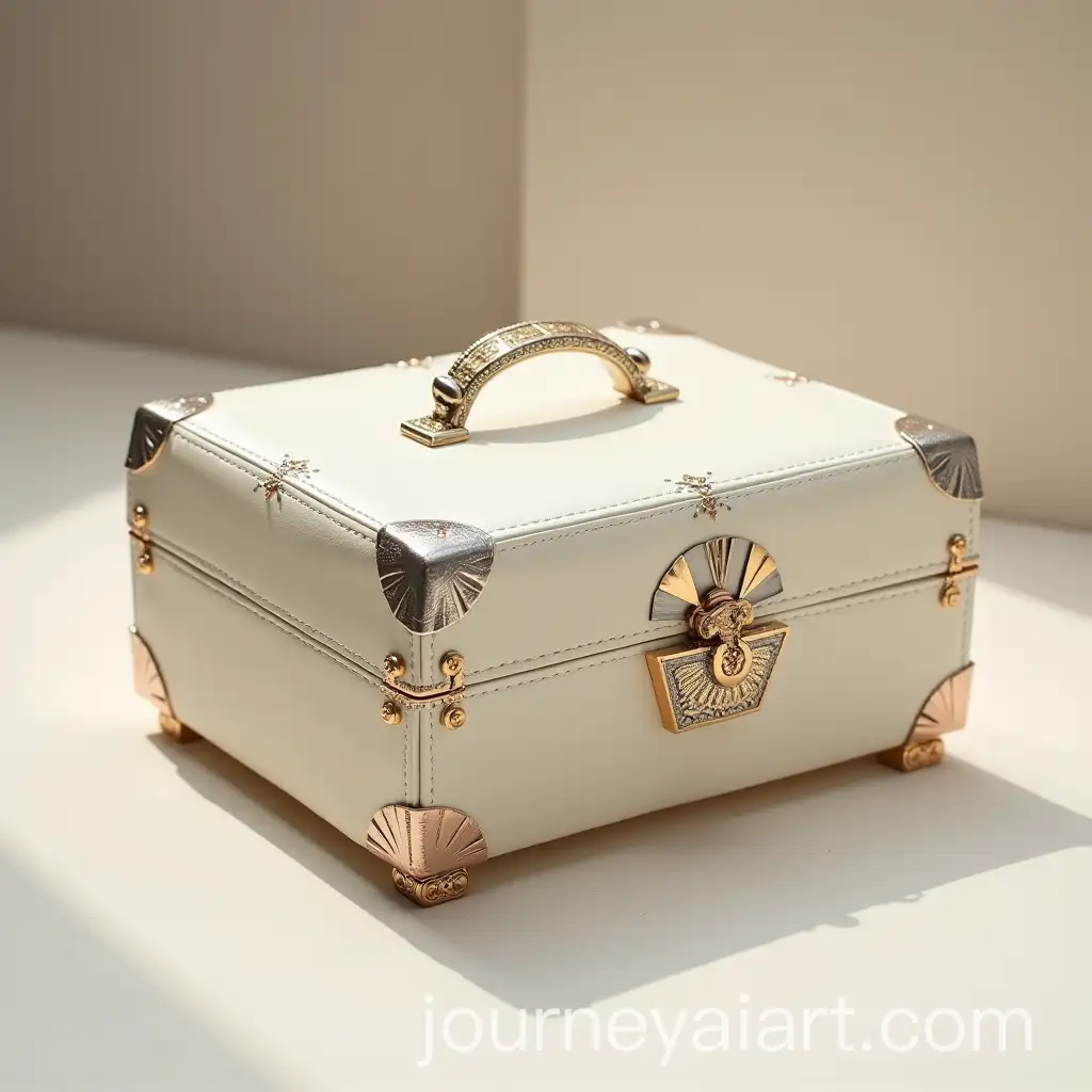 ElegantlyAI-Art-Prompt-Expansion-Designed-Cream-Leather-Jewelry-Box-with-Silver-and-Gold-Decorations