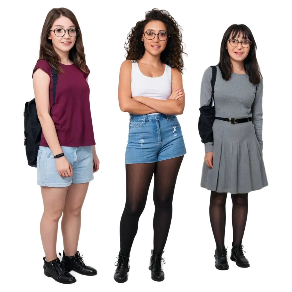 Students-with-and-without-Glasses-PNG-Image-Modern-Fashion-Representation