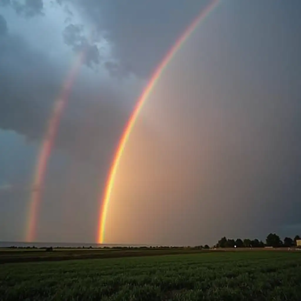 Vibrant-Rainbow-Appearing-After-a-Storm