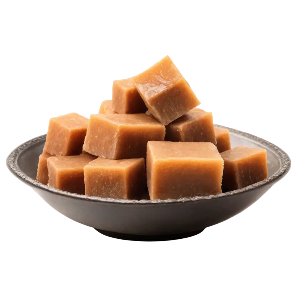 HighQuality-PNG-Image-of-Jaggery-Cube-in-Bowl-for-Culinary-and-Health-Blogs