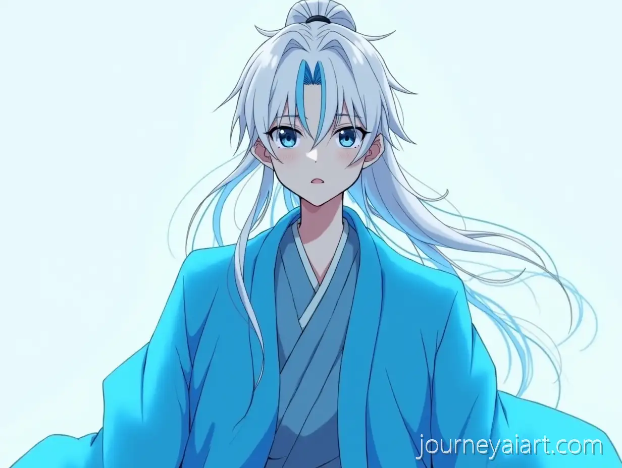 WhiteHaired-Anime-Sword-Demon-with-Blue-Translucent-Haori-in-Battle-Stance