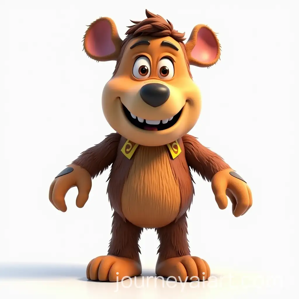 Full-Body-Mascot-Character-Woodie-with-Animated-Hands-Legs-and-Face