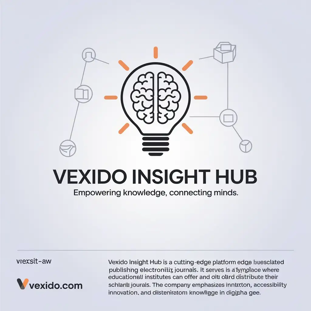 LOGO Design for VEXIDO INSIGHT HUB Empowering Knowledge with Dynamic Marketplace Theme