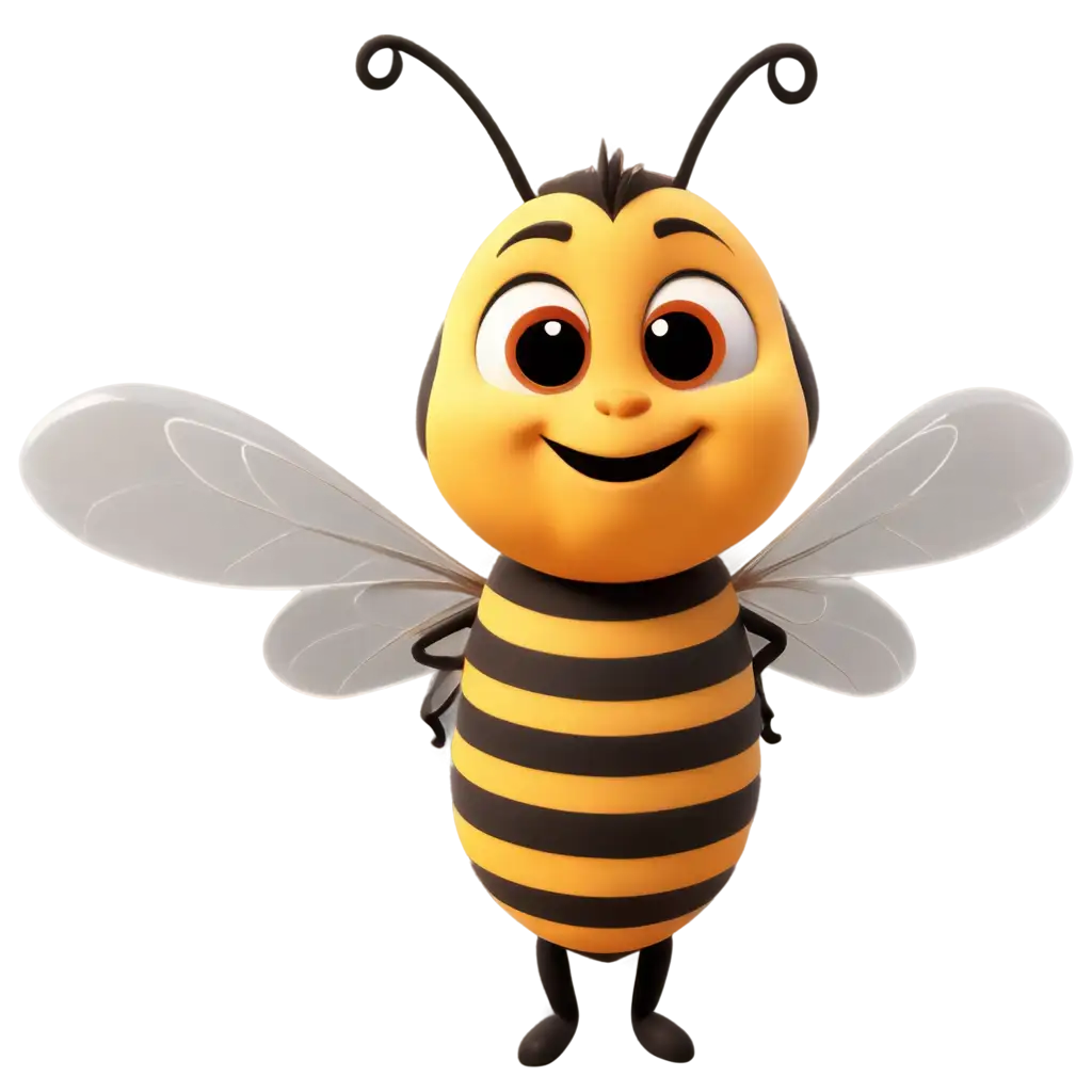 Adorable-Cartoon-Cute-Bee-PNG-Image-for-Creative-Projects