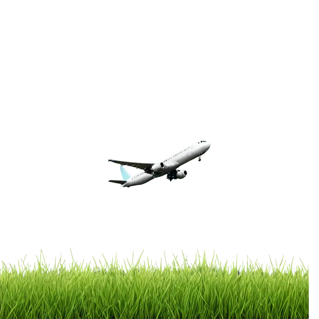 plane flying over grass