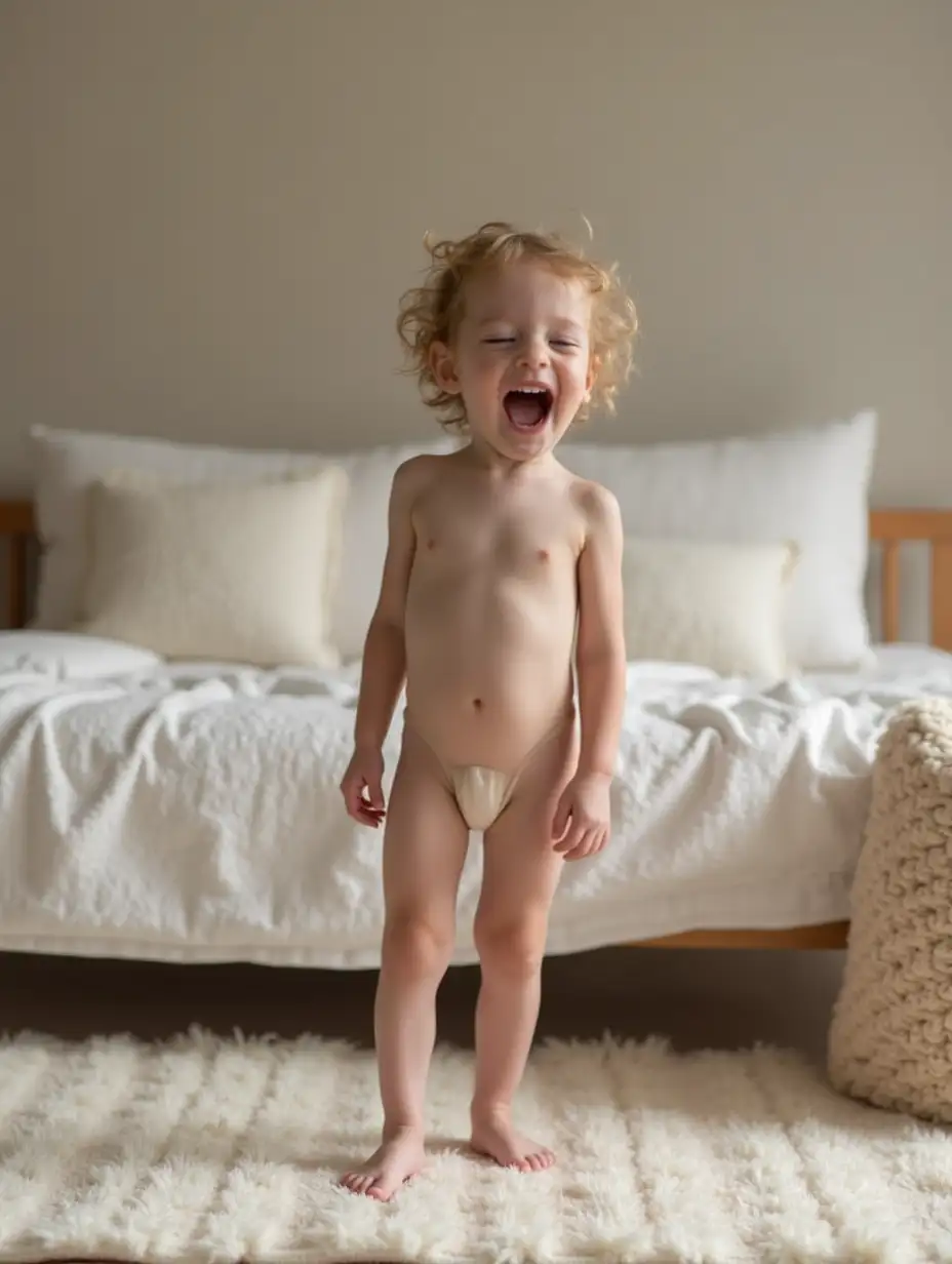 Laughing-Little-Girl-with-Tangled-Hair-on-Rug-in-Cozy-Room