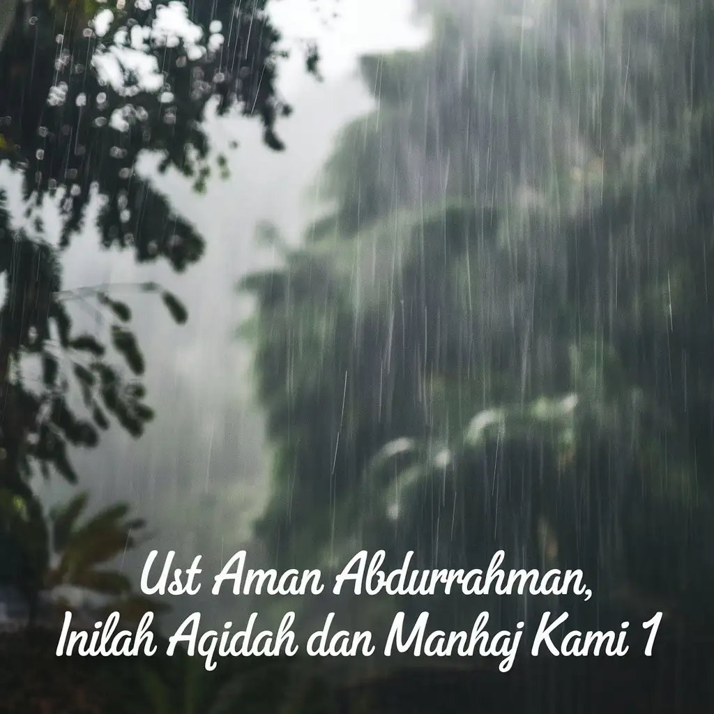 Logo-of-Rainy-Forest-Background-with-Title-Ust-Aman-Abdurrahman-Inilah-Aqidah-dan-Manhaj-Kami-1