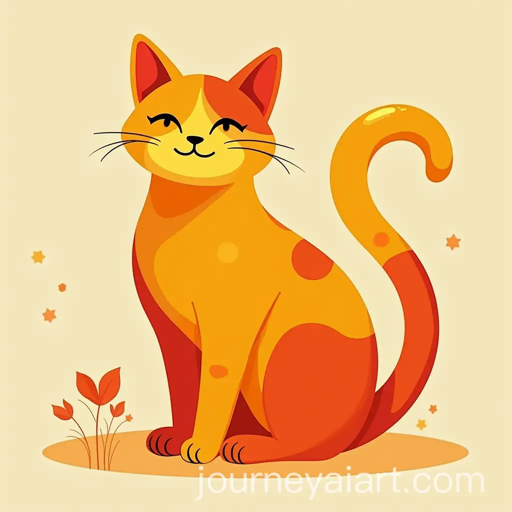 Vibrant-Orange-and-Yellow-Cat-with-Stunning-Colors