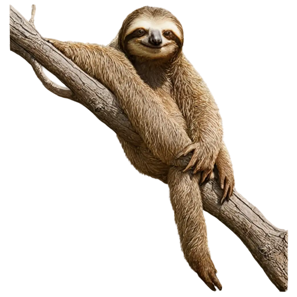 Sunbathing-Sloth-PNG-HighQuality-Image-for-Nature-and-Animal-Lovers