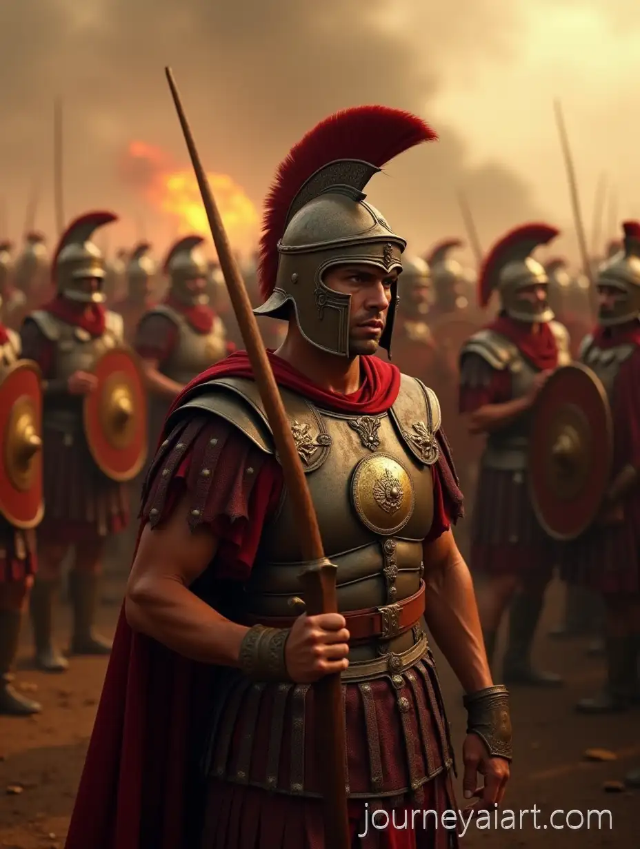Epic-Ancient-Roman-Battlefield-with-Centurion-and-Soldiers-in-Combat