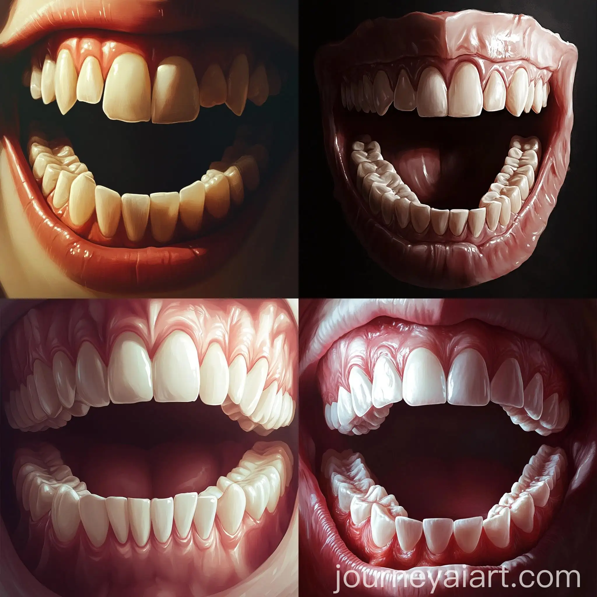Detailed-Illustration-of-Serrated-Teeth-with-Depth-and-Texture